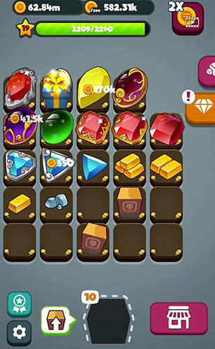 Merge gems! - Android game screenshots.