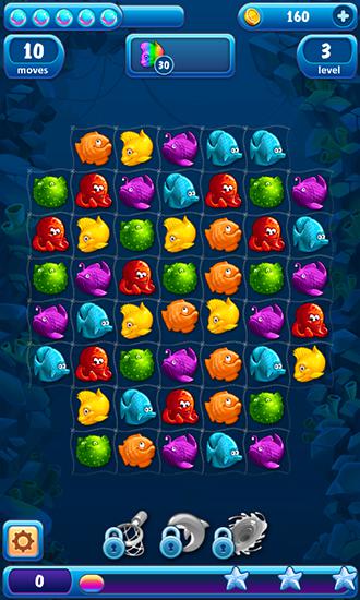 Gameplay of the Mermaid: Puzzle for Android phone or tablet.