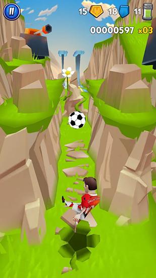 Gameplay of the Messi: Space scooter game for Android phone or tablet.