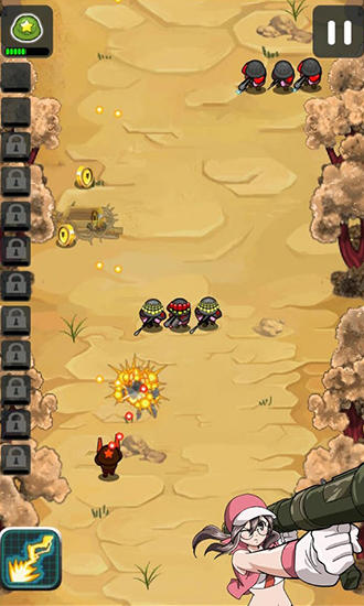 Gameplay of the Metal hero: Army war for Android phone or tablet.