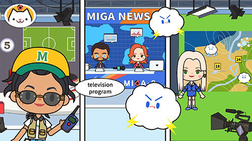Miga town: My TV shows - Android game screenshots.