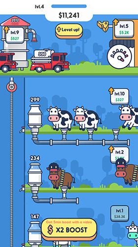 Milk factory - Android game screenshots.