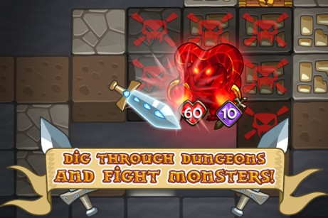 Gameplay of the Mine quest for Android phone or tablet.