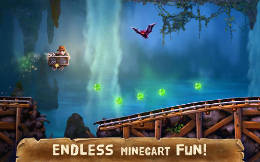 Gameplay of the Minecart quest for Android phone or tablet.