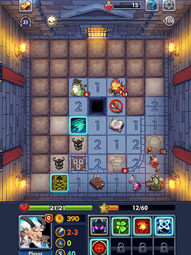 Minesweeper: Endless dungeon - Android game screenshots.