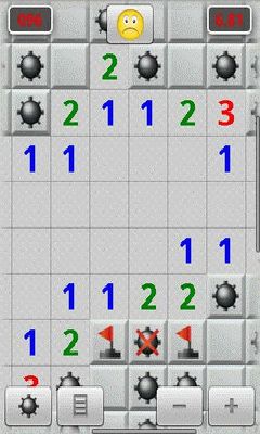 Gameplay of the Minesweeper Classic for Android phone or tablet.
