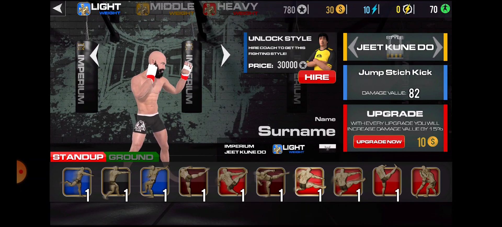 MMA - Fighting Clash 22 - Android game screenshots.