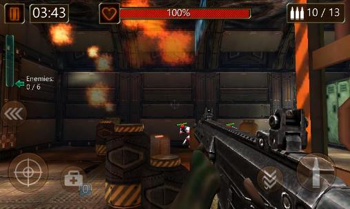 Gameplay of the Modern commando: Sniper killer. Combat duty for Android phone or tablet.