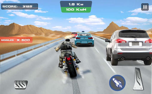 Gameplay of the Modern highway racer 2015 for Android phone or tablet.