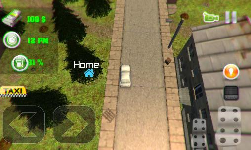 Gameplay of the Modern taxi driver 3D for Android phone or tablet.