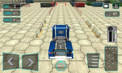 Gameplay of the Modern trucker 3D for Android phone or tablet.