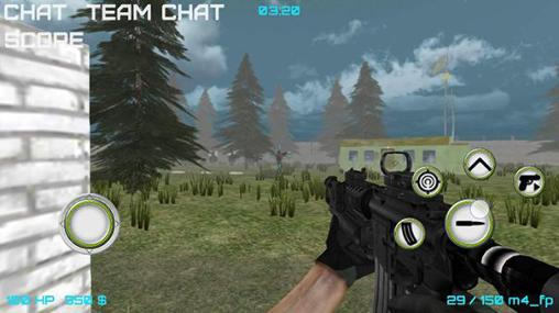Gameplay of the Modern wars: Online shooter for Android phone or tablet.