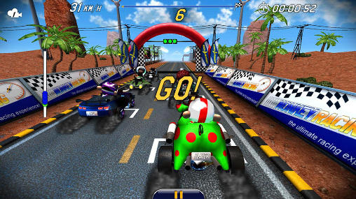 Gameplay of the Monkey racing for Android phone or tablet.