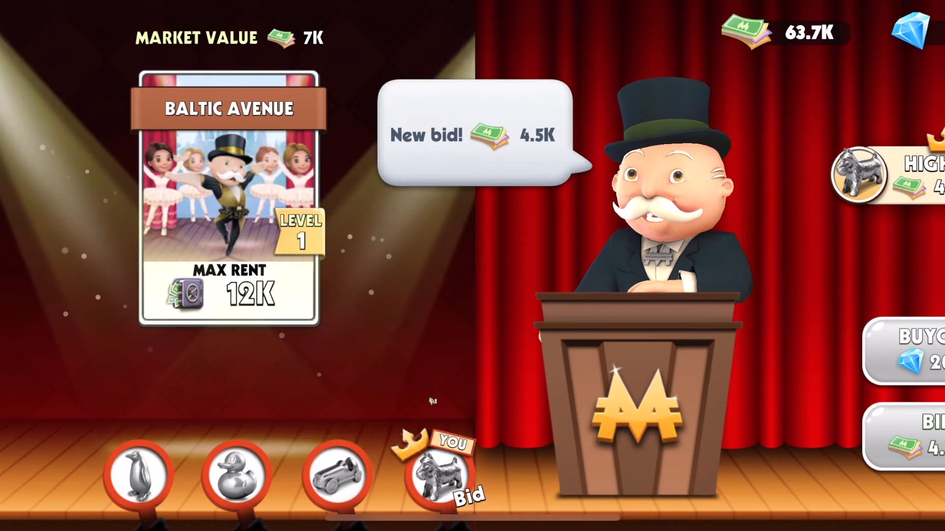 MONOPOLY Tycoon - Android game screenshots.
