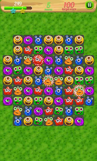 Gameplay of the Monster crush for Android phone or tablet.