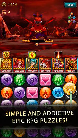 Gameplay of the Monster puzzle 3D MMORPG for Android phone or tablet.