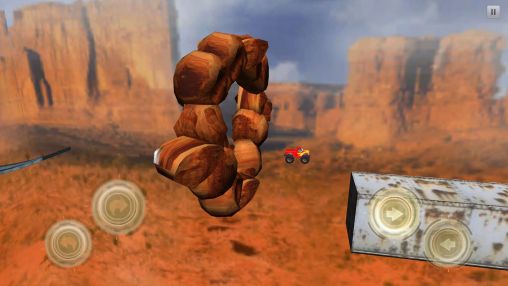 Gameplay of the Monster truck stunt 3D for Android phone or tablet.