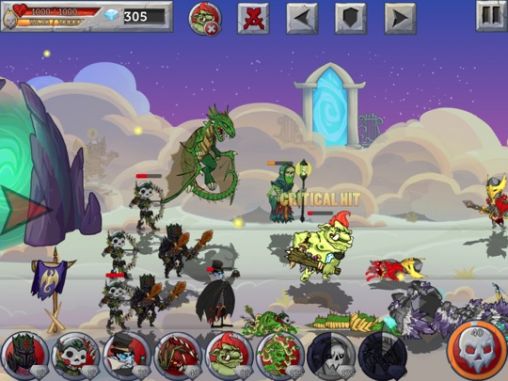 Gameplay of the Monster wars for Android phone or tablet.