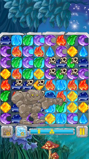 Gameplay of the Moon jewels for Android phone or tablet.