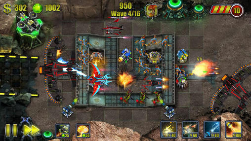 Gameplay of the Moon tower attack for Android phone or tablet.