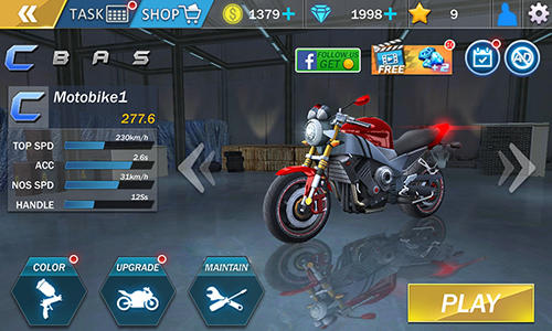 Moto drift racing - Android game screenshots.