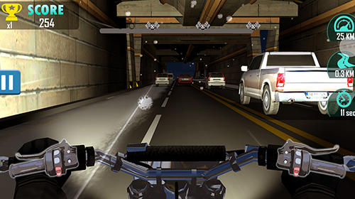 Moto racing: Traffic rider - Android game screenshots.