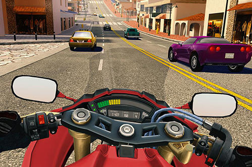 Moto rider go: Highway traffic - Android game screenshots.