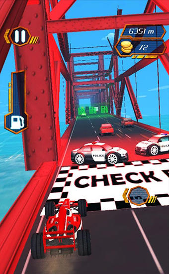 Gameplay of the Moto cop dash for Android phone or tablet.