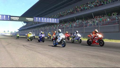 Gameplay of the Moto GP for Android phone or tablet.