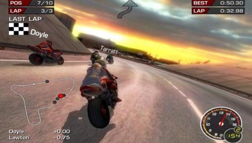 Gameplay of the Moto GP: World tour 2014 for Android phone or tablet.