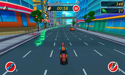 Gameplay of the Moto Locos for Android phone or tablet.