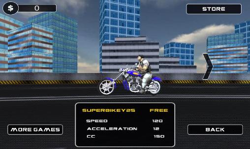 Gameplay of the Moto racing 3D for Android phone or tablet.