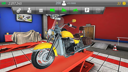 Motorcycle mechanic simulator - Android game screenshots.