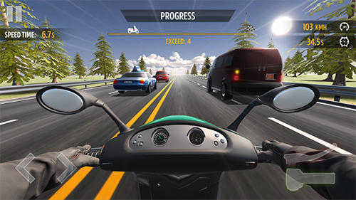 Motorcycle racing - Android game screenshots.