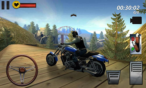 Gameplay of the Motorcycle hill climb sim 3D for Android phone or tablet.