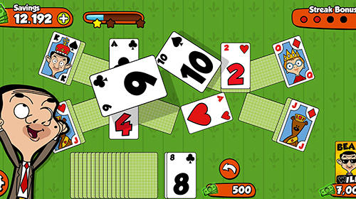 Mr. Bean solitaire adventure - Android game screenshots.