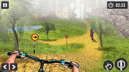MTB downhill cycle race - Android game screenshots.