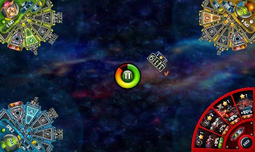 Gameplay of the Multiplayer advance revolution: Party defense. Versus for Android phone or tablet.