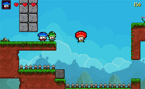 Mushroom heroes - Android game screenshots.