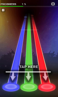 Gameplay of the Music Hero for Android phone or tablet.