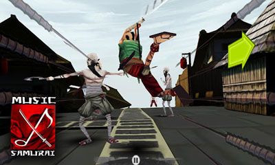 Gameplay of the Music Samurai for Android phone or tablet.