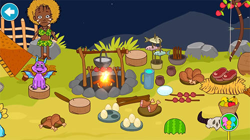 My stone age town: Jurassic caveman games for kids - Android game screenshots.