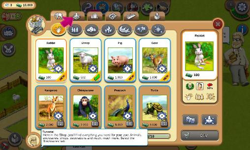Gameplay of the My free zoo mobile for Android phone or tablet.