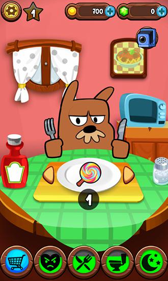 Gameplay of the My Grumpy: Virtual pet game for Android phone or tablet.