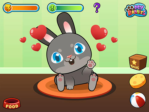 Gameplay of the My virtual rabbit for Android phone or tablet.