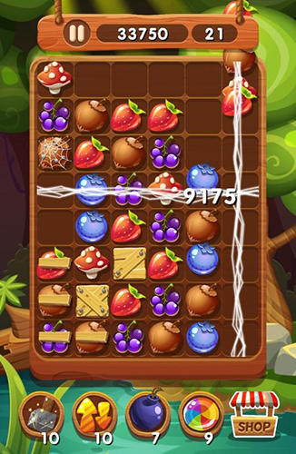 Gameplay of the Mystery forest match for Android phone or tablet.