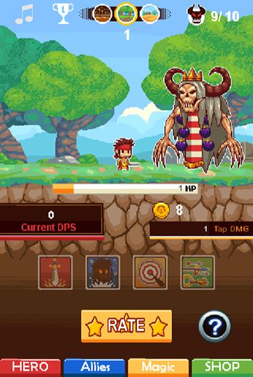 Gameplay of the Myths n heros: Idle games for Android phone or tablet.