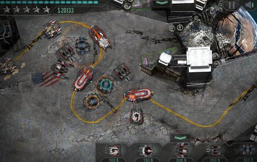 Gameplay of the National defense: Space assault for Android phone or tablet.