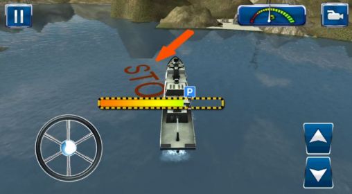 Gameplay of the Navy battleship simulator 3D for Android phone or tablet.