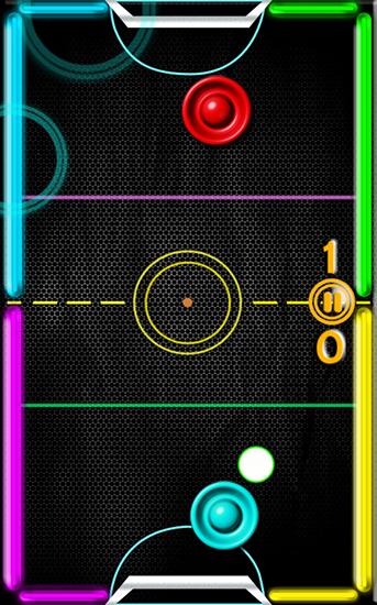 Gameplay of the Neon hockey for Android phone or tablet.